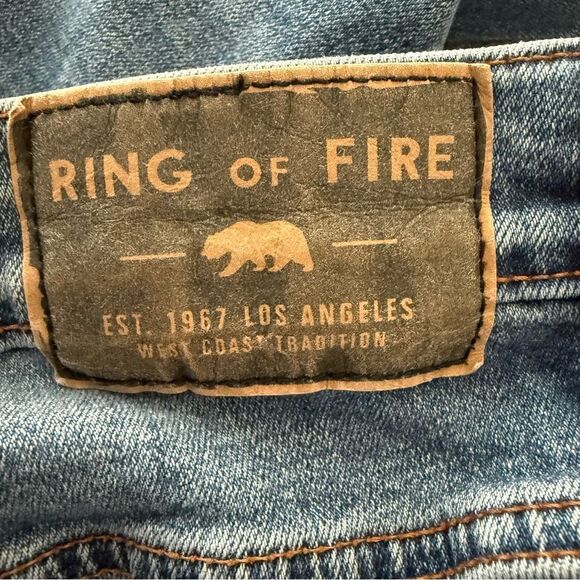Ring of Fire Blue Slim Jeans Slim 32 x 32 Preowned - Picture 8 of 10